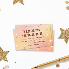 Recept Western Peach Stars Vrijgezellenfeest Informatiekaartje