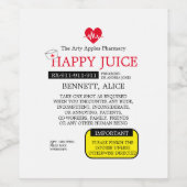 RECEPT WIJNVERPLEEGKUNDIGE afstuderen GIN LABEL ca Wijn Etiket (Enkel label)