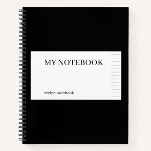 Recept Zwart Notitieboek