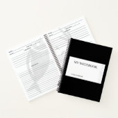 Recept Zwart Notitieboek (Binnen)
