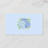Receptaanvraag Blue Hydrangea Behuizing Kaart (Achterkant)