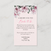 Receptaanvraag | Roze Bloemen Vrijgezellenfeest Informatiekaartje (Voorkant)