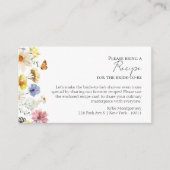 Receptaanvraag | Wildflower Boho Vrijgezellenfeest Informatiekaartje (Voorkant)