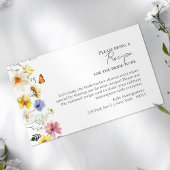 Receptaanvraag | Wildflower Boho Vrijgezellenfeest Informatiekaartje