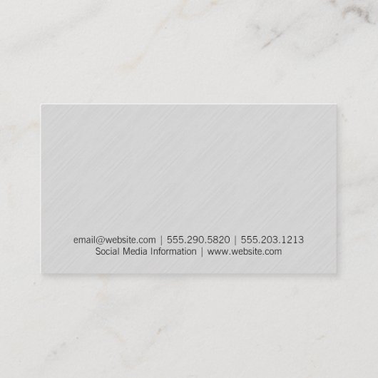 Receptbril | Optometrist Oogonderzoek Visitekaartje (Achterkant)