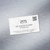 Receptbril | Optometrist QR-code Magnetisch Visitekaartje (Voorbeeld)