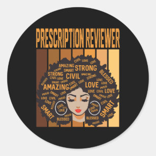 Recepten Beoordelaar Krachtige Black History Month Ronde Sticker