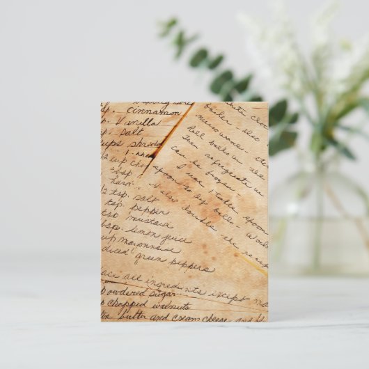  recepten briefkaart (Staand voorkant)