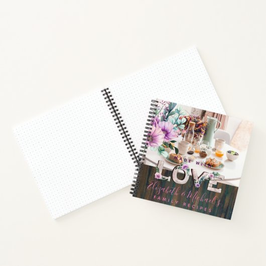 RECEPTEN - Bruidsfeest Nieuwgetrouwden Foto Famili Notitieboek (Binnen)