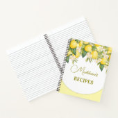 Recepten Citroen Bloemen Citrus Modern Persoonlijk Notitieboek (Binnen)