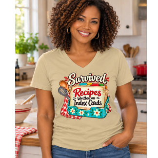 Recepten die Geschreven Staan op Indexkaartjes Heb T-shirt