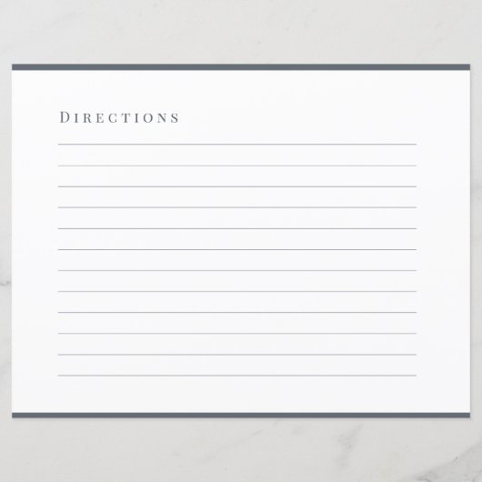 Recepten | Elegant chique stenen grijs recept Kaar (Achterkant)