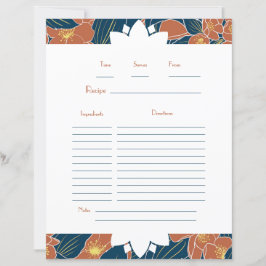 Recepten en Herinneringen Autumnal Floral Recept K