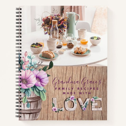 RECEPTEN - Erfstuk Cadeau Oma Moeder Mevrouw Notitieboek (Voorkant)