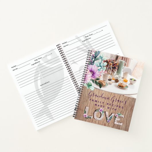 RECEPTEN - Erfstuk Geschenk Oma Moeder Mevrouw Notitieboek (Binnen)