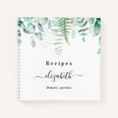 Recepten eucalyptus greenry bosnaam notitieboek (Voorkant)