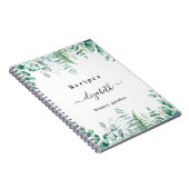 Recepten eucalyptus greenry bosnaam notitieboek (Rechterzijde)