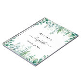 Recepten eucalyptus greenry bosnaam notitieboek (Linkerzijde)