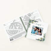 Recepten eucalyptus groen wit foto notitieboek (Binnen)