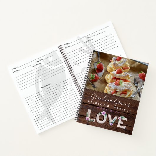 RECEPTEN - Geschenk voor Oma Grootmoeder Notitieboek (Binnen)
