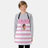 Recepten | Gingham patroon roze en wit  Schort (Gedragen)