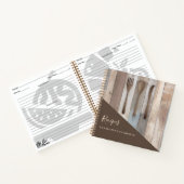 Recepten houten keukengerei bruin kookboek notitieboek (Binnen)