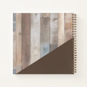 Recepten houten keukengerei bruin kookboek notitieboek (Achterkant)