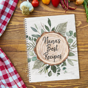 Recepten Kookboek Organizer Rustiek Hout Notitieboek