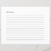 Recepten | Minimal Recept Multomap Behuizing Kaart (Achterkant)