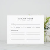 Recepten | Minimal Recept Multomap Behuizing Kaart (Staand voorkant)