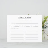 Recepten | Modern van mijn keukenrecept Kaart (Staand voorkant)