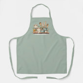 Recepten potten pannen kookgerei schort (Voorkant)