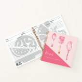 Recepten roze keukengerei kookboek notitieboek (Binnen)