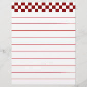 Recepten uit het hart receptenpapier (Achterkant)