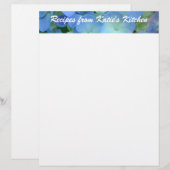 Recepten uit uw naam keuken aangepaste briefhoofd (Voorkant / Achterkant)