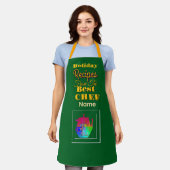 Recepten van de beste chef Coffee Pot Groen Schort (Gedragen)