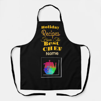 Recepten van de beste chef koffiepot zwart schort