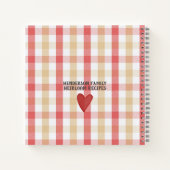 Recepten van mijn grootmoeder: Retro Plaid Notitieboek (Achterkant)