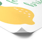 Recepten voor de Bruid Citroen Thematische Bruidsf Poster (Hoek)