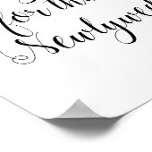 Recepten voor de Huwelijksfeest Sign voor Jonggehu Poster (Hoek)