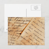 recepten voor de oude familie briefkaart (Voorkant / Achterkant)