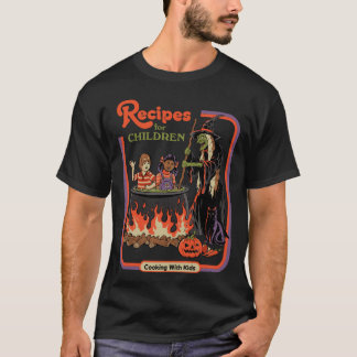 Recepten voor kinderen Jongen retro meisje T-shirt
