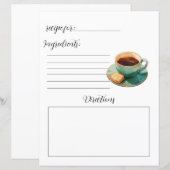 Recepten voor warme thee (Voorkant / Achterkant)