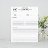 Receptenblad (Staand voorkant)