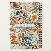 Receptenboek aanpassen - William Morris Design Notitieboek (Achterkant)