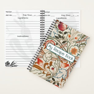 Receptenboek aanpassen - William Morris-ontwerp Notitieboek