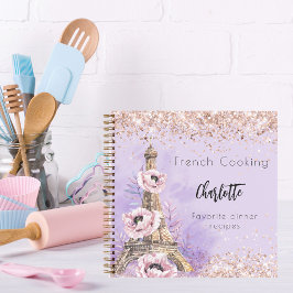 Receptenboek frans koken violet roos Paris Notitieboek