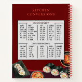  receptenboek Koreaanse keuken - Rood Notitieboek (Achterkant)