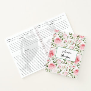 Receptenboek met eigen naam notitieboek