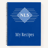 Receptenboek met eigenaarsinitialen notitieboek (Voorkant)